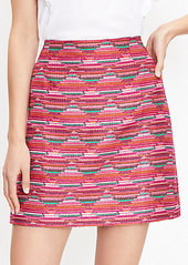 LOFT Petite Ikat Jacquard Mini Skirt