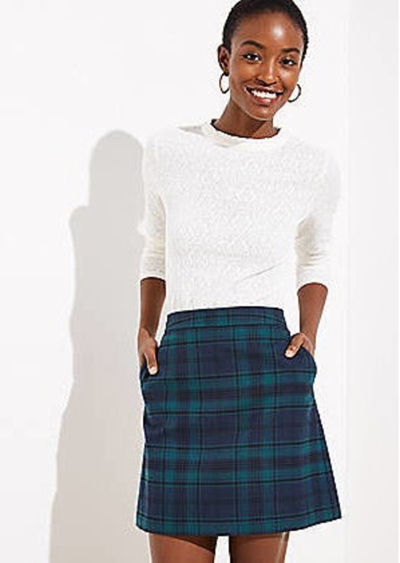 petite plaid skirts