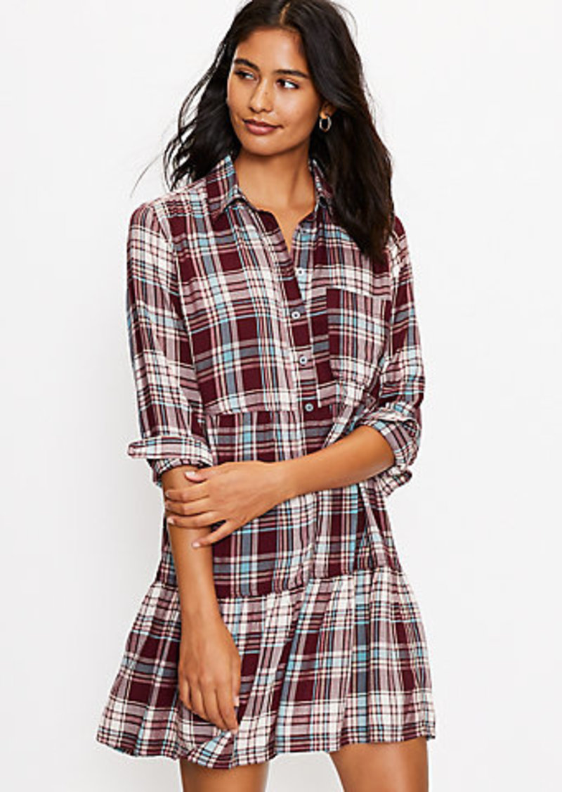 plaid loft dress