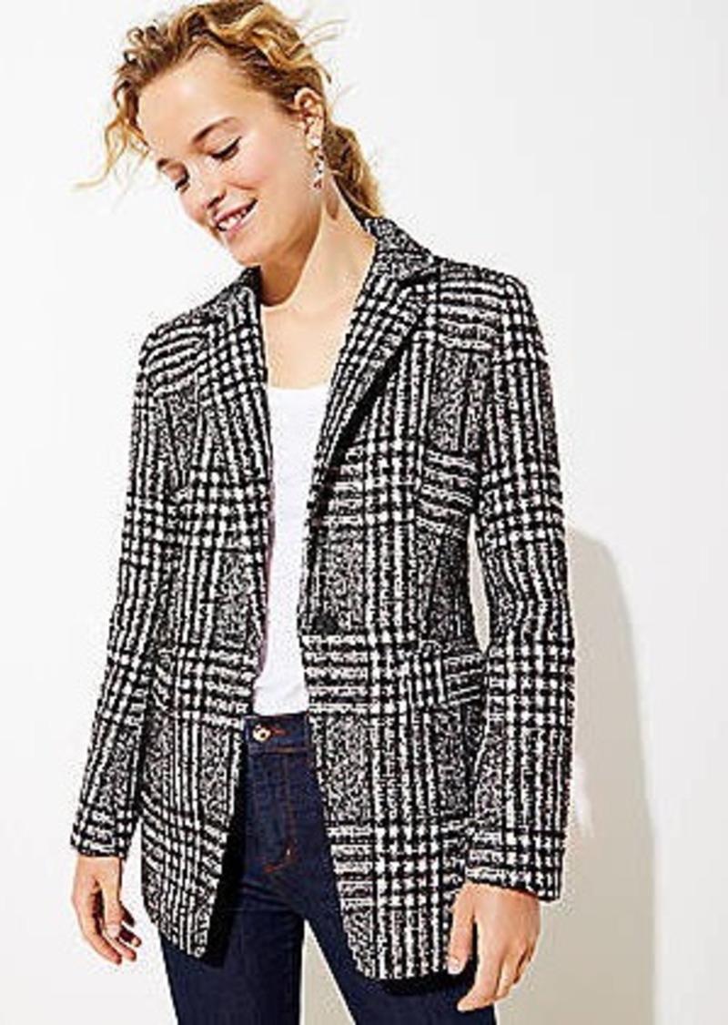 loft plaid blazers