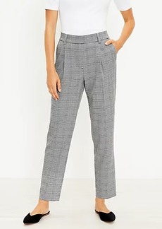LOFT Pull On Tapered Pants in Plaid