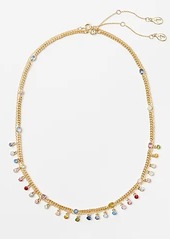 LOFT Rainbow Pave Layered Necklace