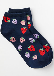 LOFT Strawberry Ankle Socks