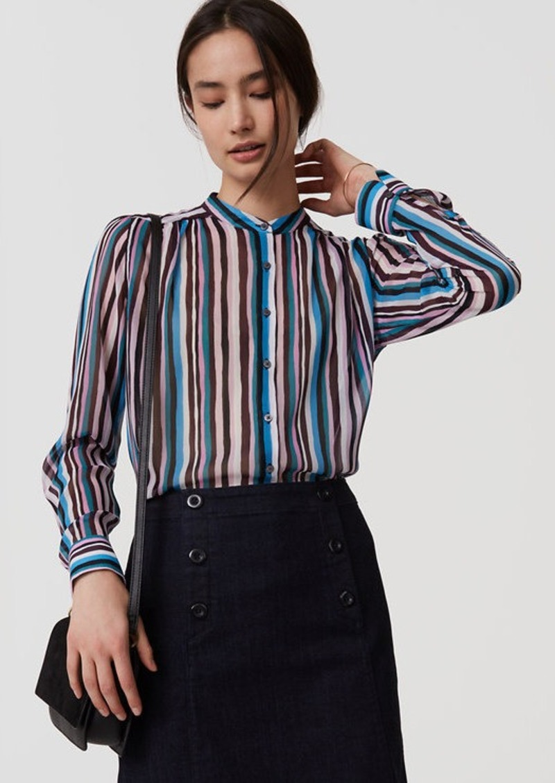 loft striped blouse