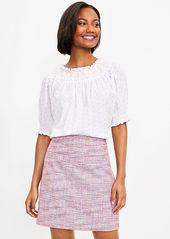 LOFT Tall Tweed Pocket Shift Skirt