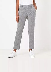 LOFT Perfect Straight Pants in Gingham Stretch Double Weave