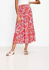 LOFT Tropic Tiered Maxi Skirt