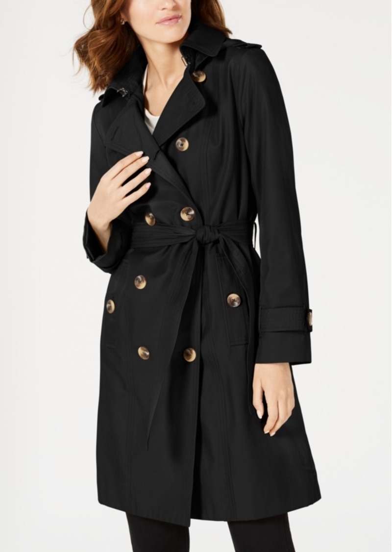 London Fog London Fog Petite Double-Breasted Trench Coat, Created For ...