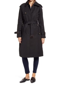 London Fog Heritage Water Repellent Trench Coat in Black at Nordstrom