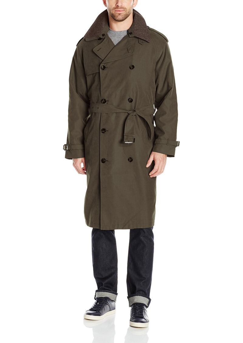 London Fog London Fog Men's Double Breasted Belted Iconic Trench Coat ...