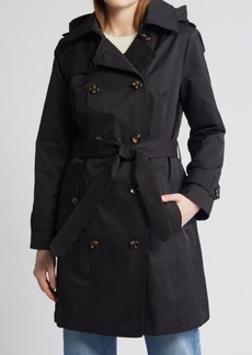 London Fog Water Repellent Belted Trench Coat