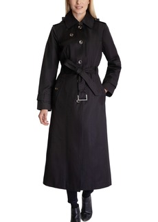 London Fog Women's Hooded Maxi Trench Coat