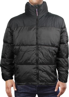 London Fog Mens Puffer Colorblock Quilted Coat
