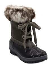 London Fog Milly Womens Faux Leather Cold Weather Winter & Snow Boots