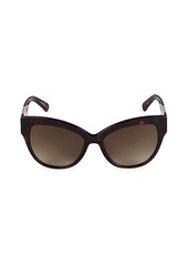 Longchamp Havana 55MM Cat Eye Sunglasses