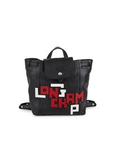 Longchamp Le Pliage Embellished Logo Backpack