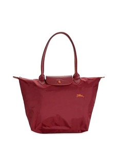 Longchamp Le Pliage Leather-Trim Shoulder Tote Bag