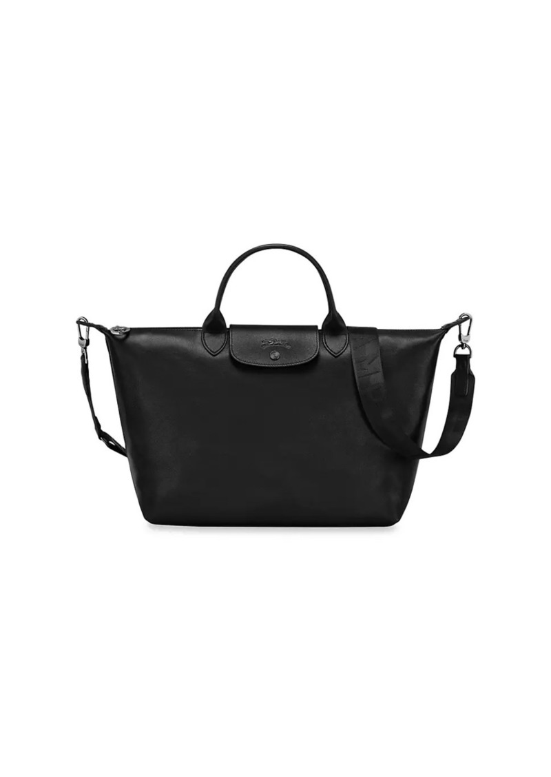 Longchamp Leather Weekend Bag