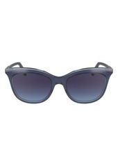 Longchamp 53mm Gradient Cat Eye Sunglasses