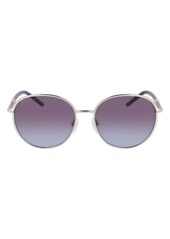 Longchamp 53mm Gradient Round Sunglasses