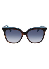 Longchamp 53mm Rectangular Sunglasses
