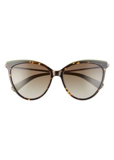 Longchamp 55mm Gradient Cat Eye Sunglasses