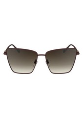 Longchamp 55mm Gradient Square Sunglasses