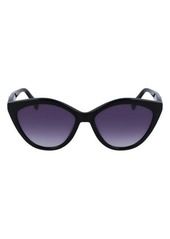 Longchamp 56mm Cat Eye Sunglasses