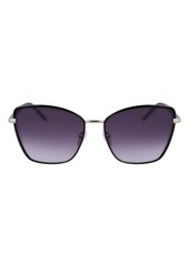 Longchamp 58mm Gradient Butterfly Sunglasses