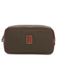 Longchamp Boxford Canvas & Leather Cosmetics Case in Brown at Nordstrom