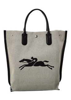 Longchamp Essential Toile Canvas & Leather Tote