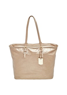 Longchamp Gold Leather Large Lm Cuir Shopping Tote