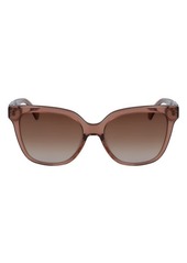 Longchamp Heritage 53mm Rectangle Sunglasses