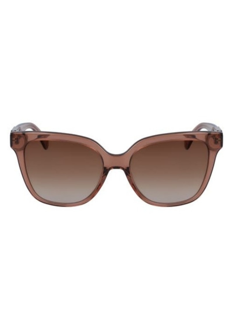 Longchamp Heritage 53mm Rectangle Sunglasses