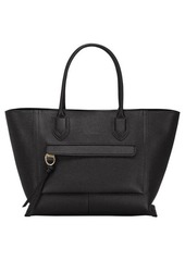 Longchamp Large Mailbox Leather Top Handle Bag