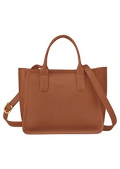 Longchamp Le Foulonné Leather Top Handle Bag