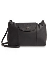 Longchamp Le Pliage - Cuir Leather Crossbody Bag in Black at Nordstrom