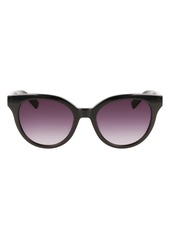 Longchamp Le Pliage 53mm Gradient Round Sunglasses in Black at Nordstrom Rack