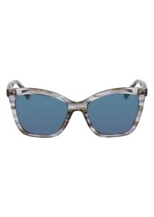 Longchamp Le Pliage 54mm Gradient Cat Eye Sunglasses