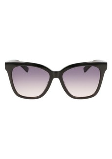 Longchamp Le Pliage 54mm Gradient Rectangle Sunglasses