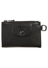 Longchamp Le Pliage Cuir Coin Purse with Key Ring