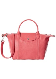 Longchamp Le Pliage Cuir Small Leather Top Handle