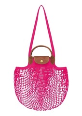 Longchamp Le Pliage Filet Knit Shoulder Bag in Candy at Nordstrom