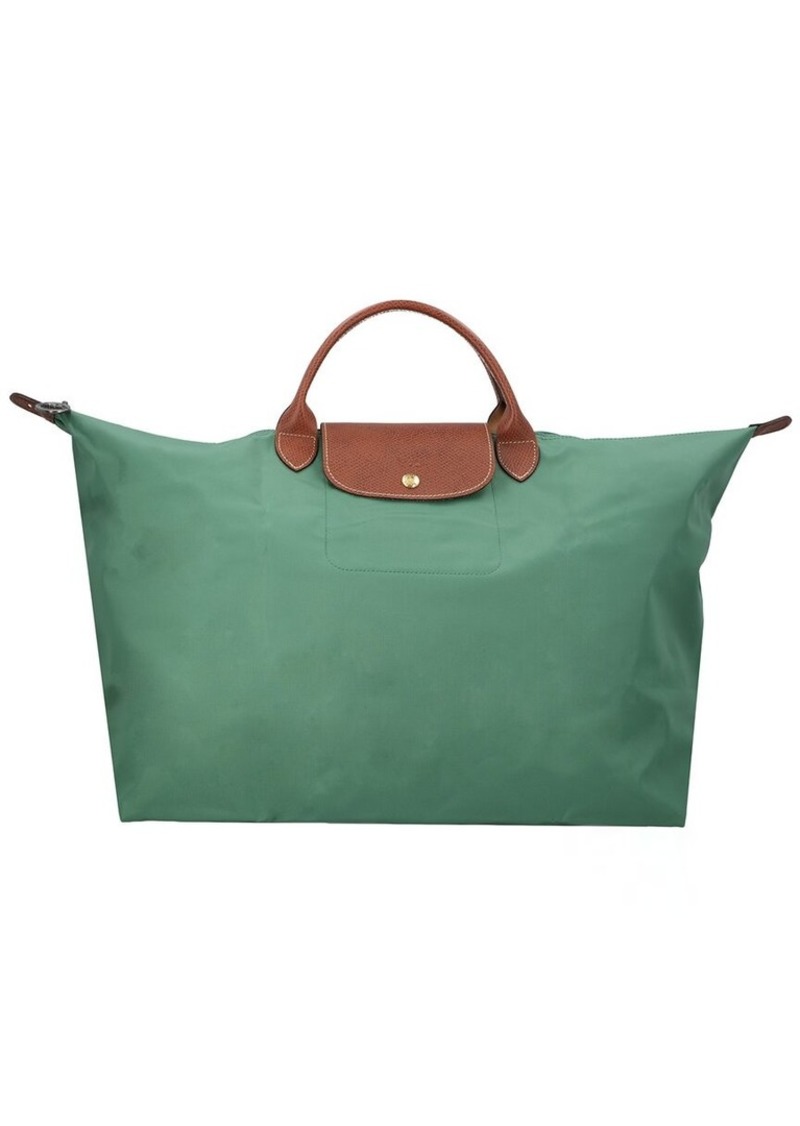 Longchamp Le Pliage Original Small Canvas & Leather Tote Travel Bag