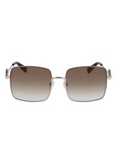 Longchamp Medallion 55mm Gradient Square Sunglasses