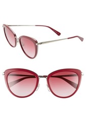Longchamp Roseau 54mm Cat Eye Sunglasses in Strawberry at Nordstrom