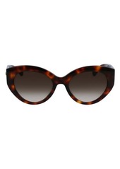 Longchamp Roseau 54mm Gradient Cat Eye Sunglasses