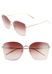 Longchamp Roseau 60mm Gradient Square Sunglasses