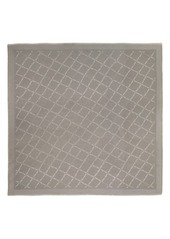 Longchamp Roseau Check Print Silk & Wool Scarf in Turtle Dove at Nordstrom