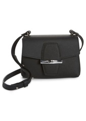 Longchamp Small Roseau Leather Crossbody Bag in Black at Nordstrom